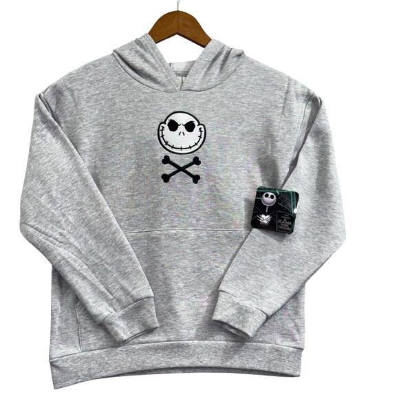 Disney Other - Disney Nightmare Before Christmas Kid Hoodie Grey Jack Skellington SZ/10-12